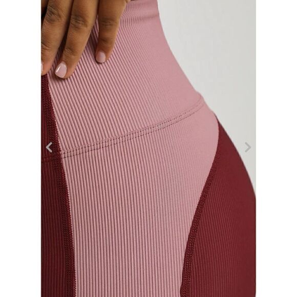Beach Riot Colorblock ribbed leggings size M - Picture 4 of 13